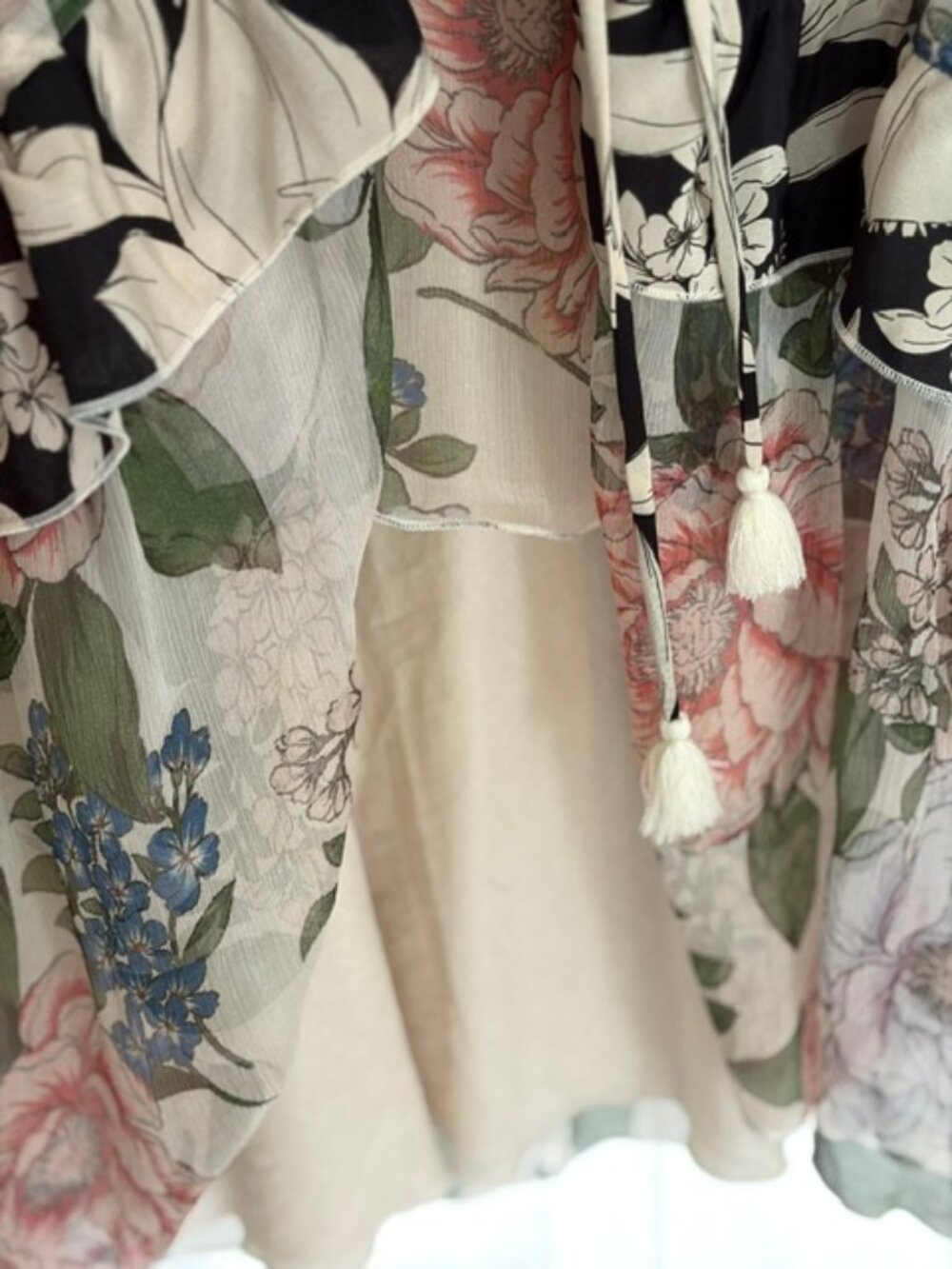 JADE by Johnny Was Flowy, Floral Dress - L - Picture 4 of 8